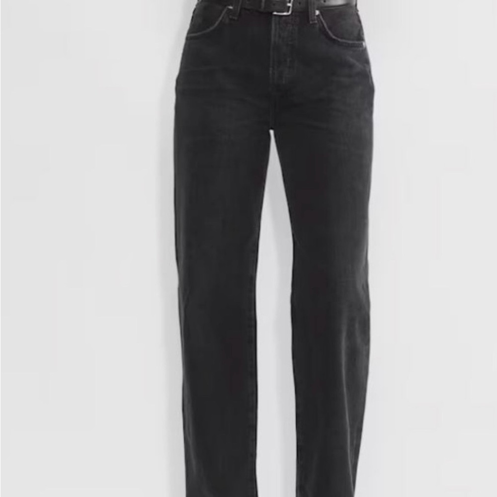 Citizens Of Humanity Black Annina Wide Leg Jeans